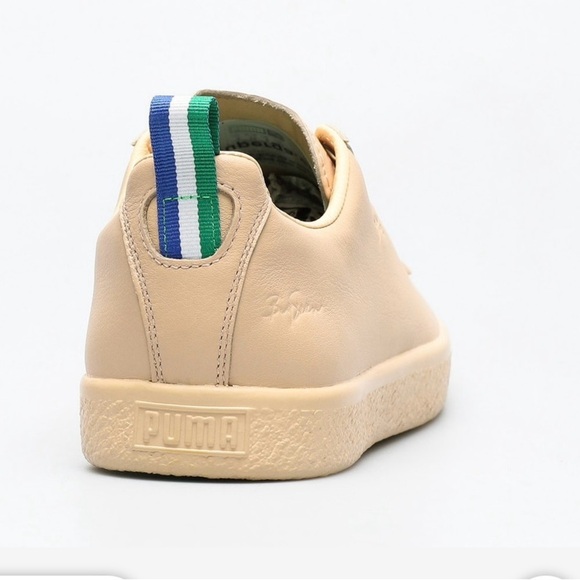 NWB Puma Clyde Beige Low-Top Sneakers - Picture 6 of 9